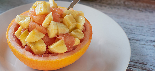 Honey Grapefruit Banana Bowl