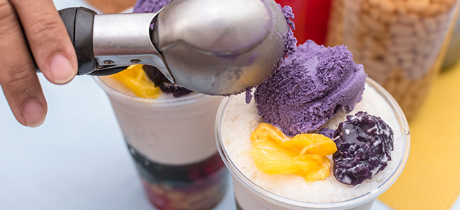 mango halo halo dessert