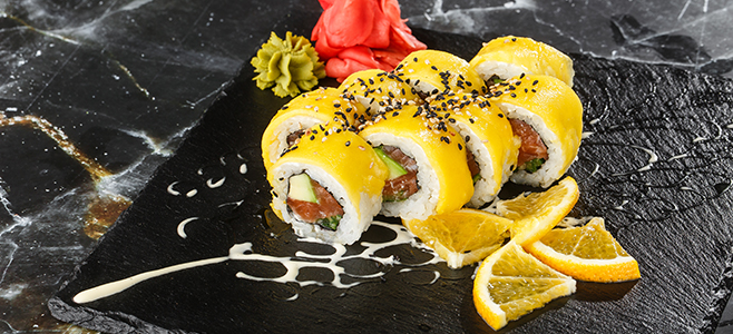 mango sushi rolls