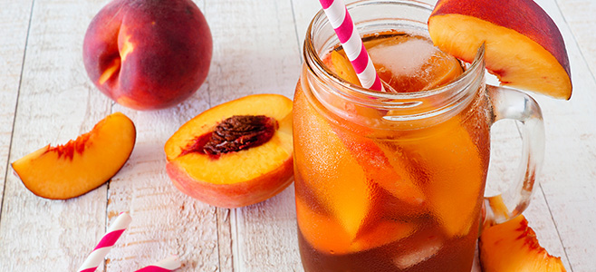 peach sweet tea
