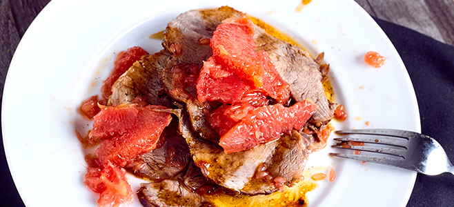 grapefruit veal
