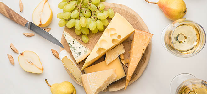pear food pairings, with cheese and wine