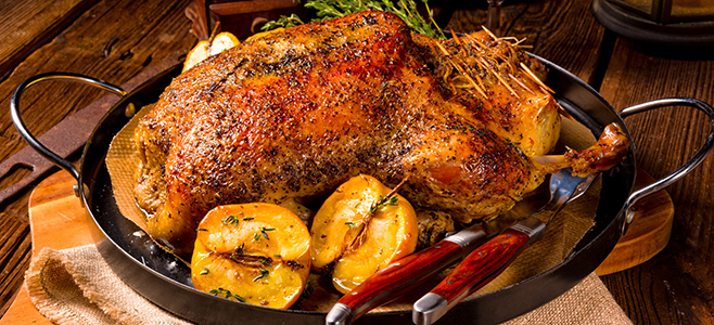 Roasted Duck with Apples Recipe