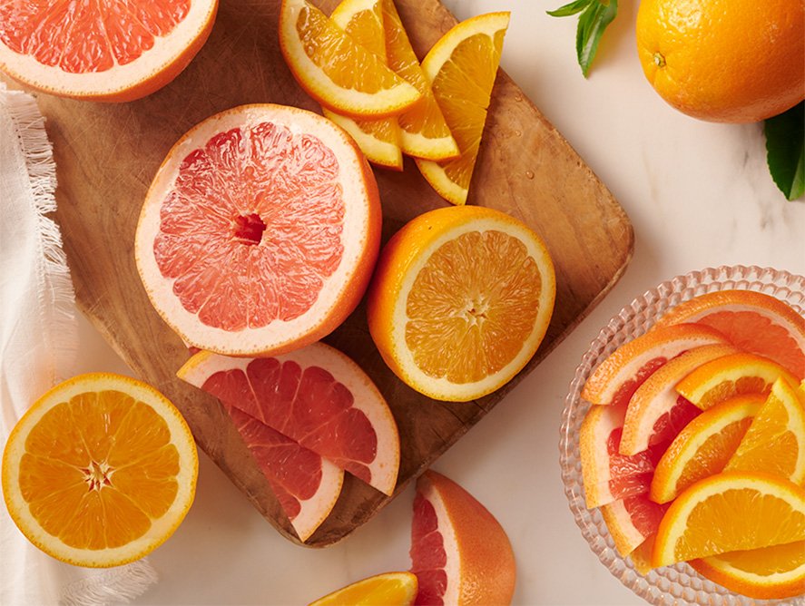   CITRUS GROVE 6枚セット 約27cm Citrus Supply Club Six-pack Mixed Oranges and Grapefruit