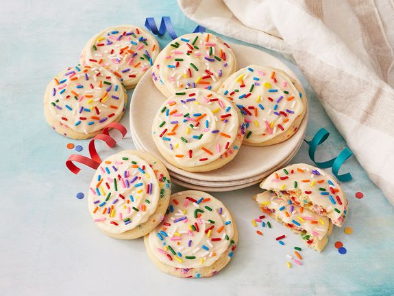 Confetti Celebration Sugar Cookies with Buttercream Frosting