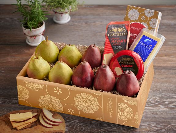 Pears with Havarti Cheese