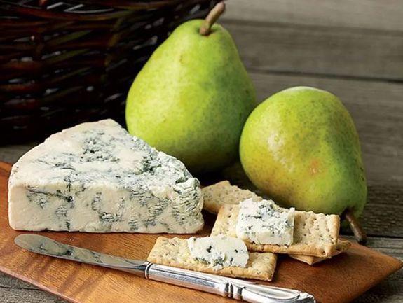 Comice Pears and Havarti or Stilton Cheese