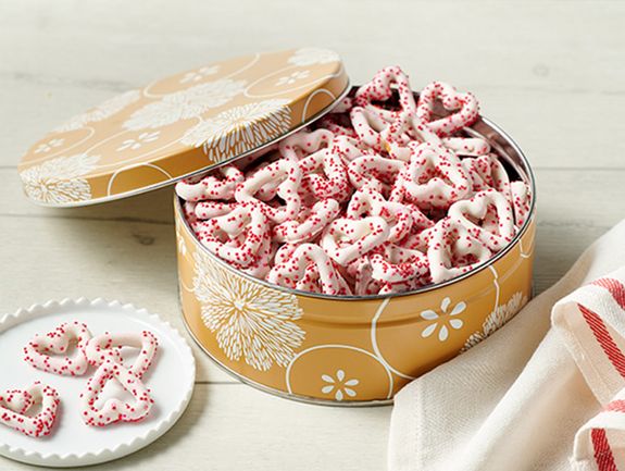 Valentine Mini Heart Pretzel Gift Tin