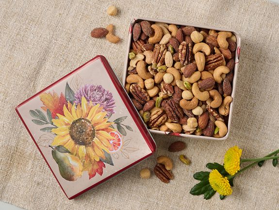 Deluxe Mixed Nuts in Fall Gift Tin
