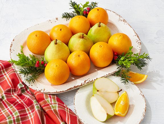 Navel Oranges plus King Comice Pears