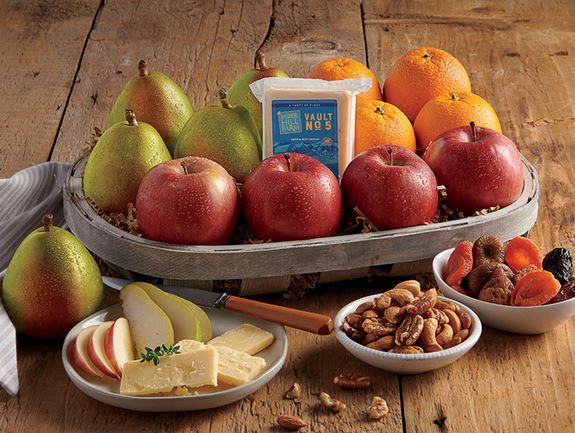 Gourmet Fruit & Cheese Gift Basket