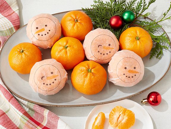 Smiling Snowman Tangerines