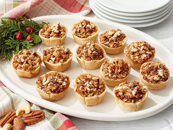 Almond, Cashew, and Pecan Nut Tarts