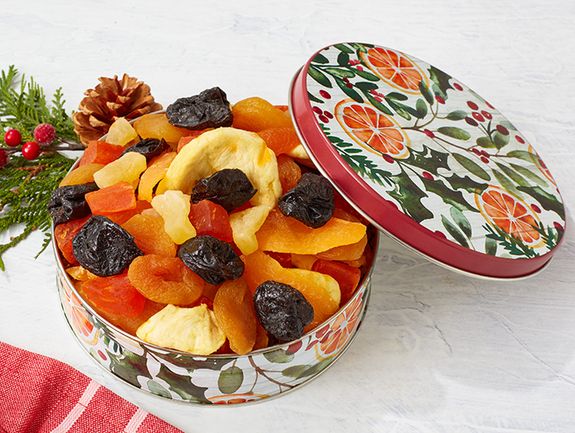 Tuti Fruiti Dried Fruit in Holiday Tin