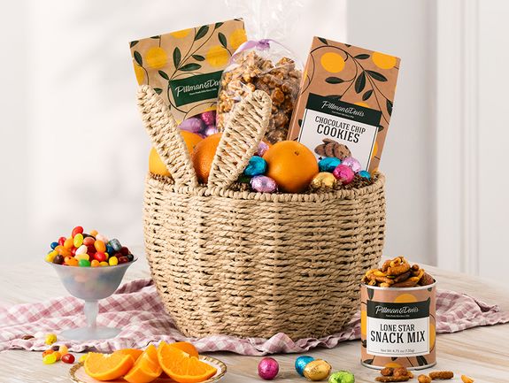 Bunny Ears Woven Basket