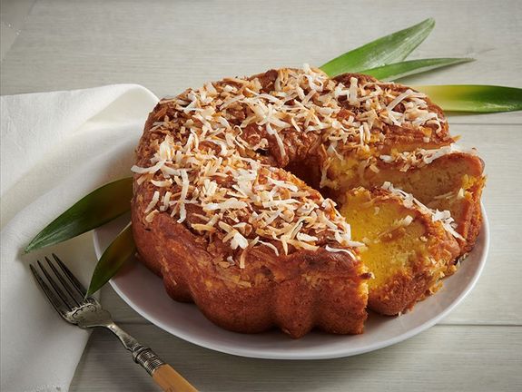 Pineapple & Coconut Coffee Cake
