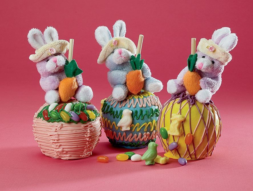 Easter Caramel Apples