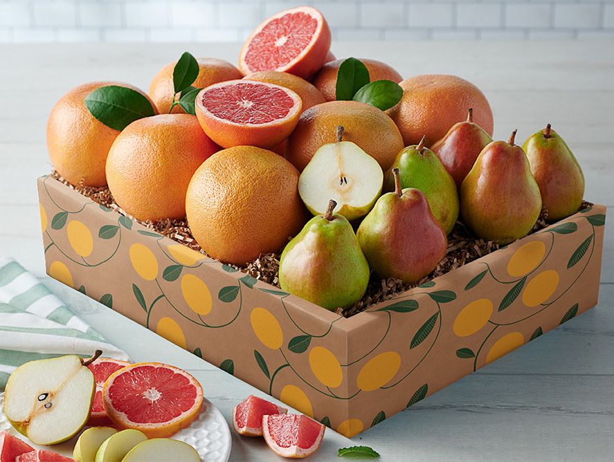 6 Rio Ruby Red Grapefruit, Plus 3 King Comice Pears