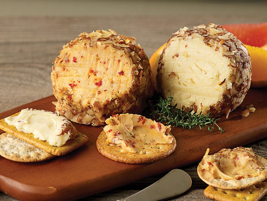 Asiago & White Cheddar Chardonnay Cheese Balls
