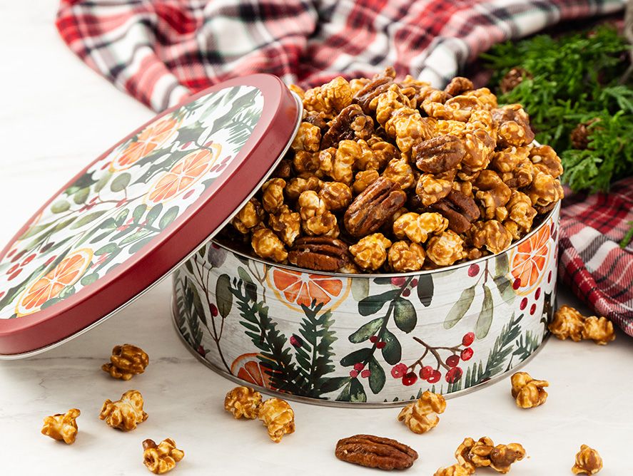 Caramel Pecan Popcorn Gift Tin