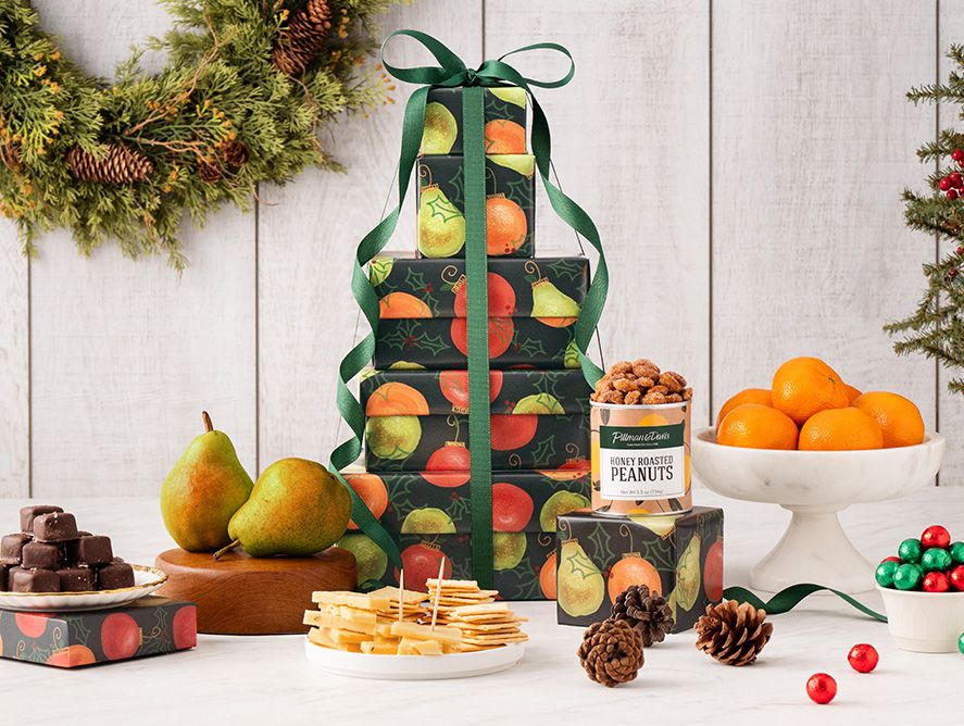 Holiday Fruit Gift Towers
