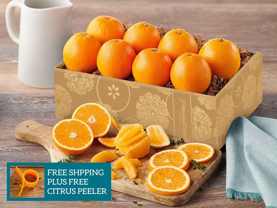 8 Navel Oranges w FREE Shipping + Peeler Pittman & Davis