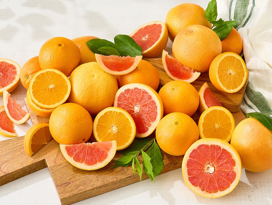 Ruby Red Grapefruit and Navel Oranges